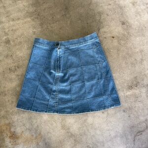 Mother Patchwork Lovin’ Schools Out Denim Mini Skirt Woman’s 27